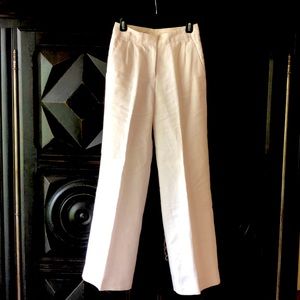 Lined linen pants